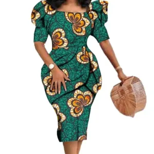 Robe en tissu africain pour femme