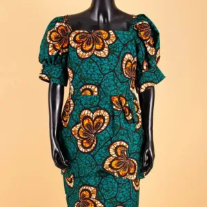 Robe africaine élégante en tissu coloré