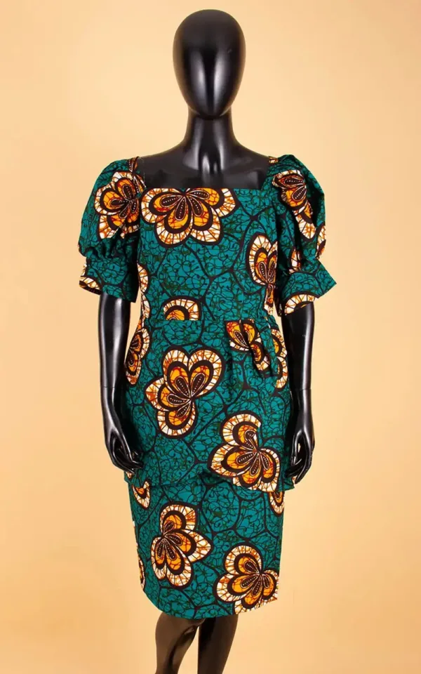 Robe africaine élégante en tissu coloré