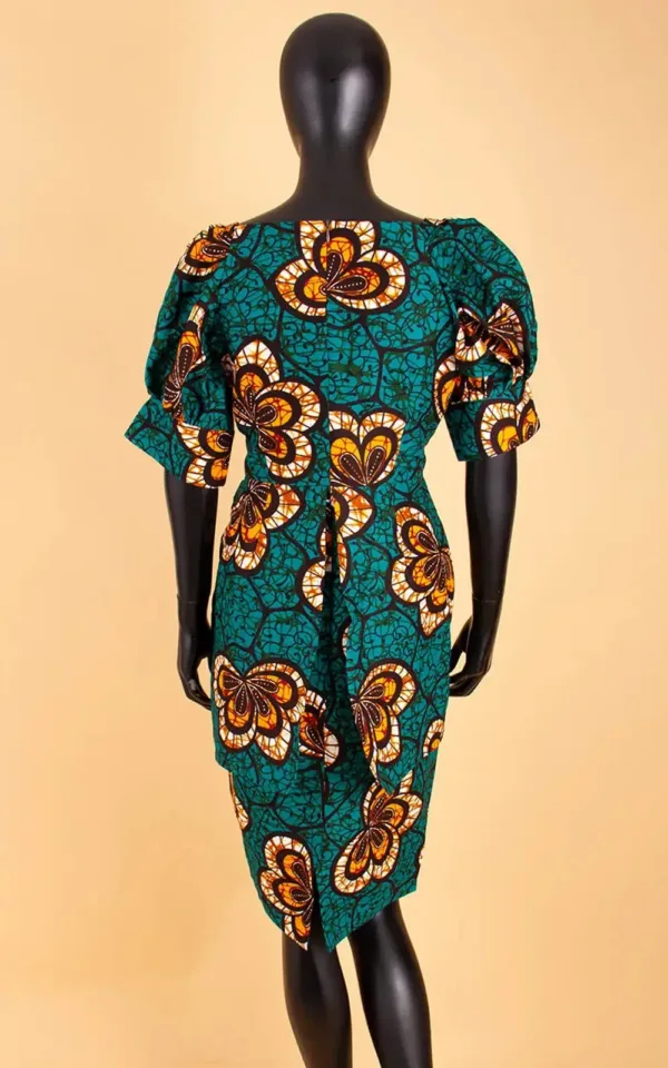 Robe d'été en tissu africain stylée