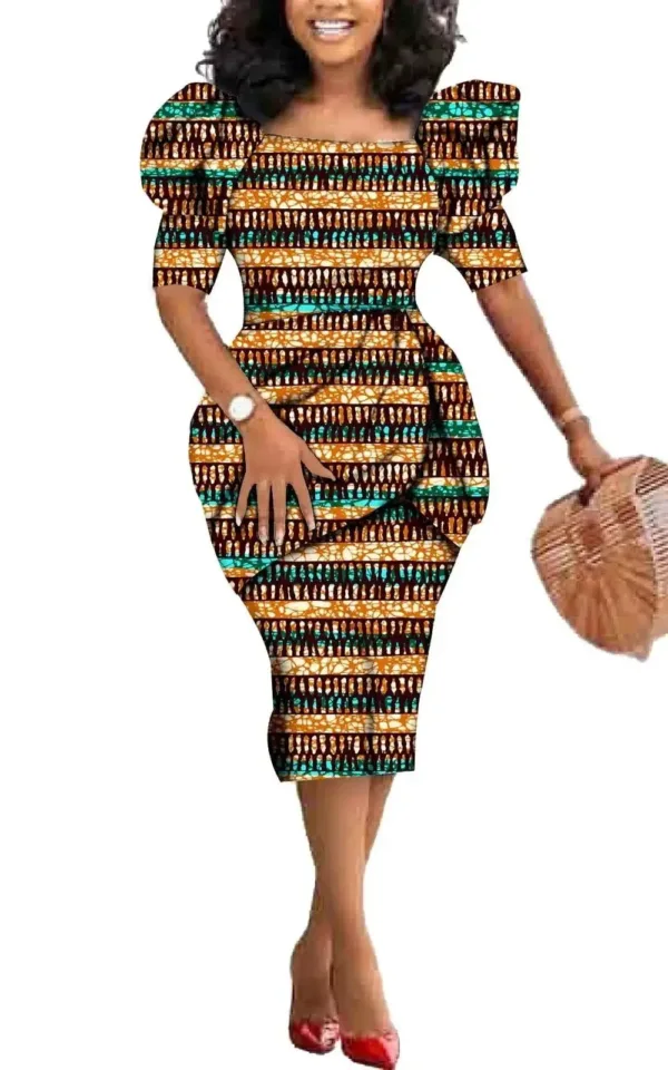 Robe femme en tissu africain chic