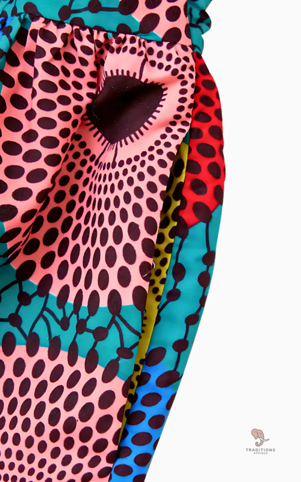 Veste robe femme inspirée de motifs africains traditionnels