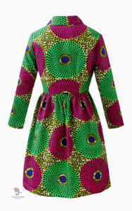 Veste robe femme inspirée de motifs africains