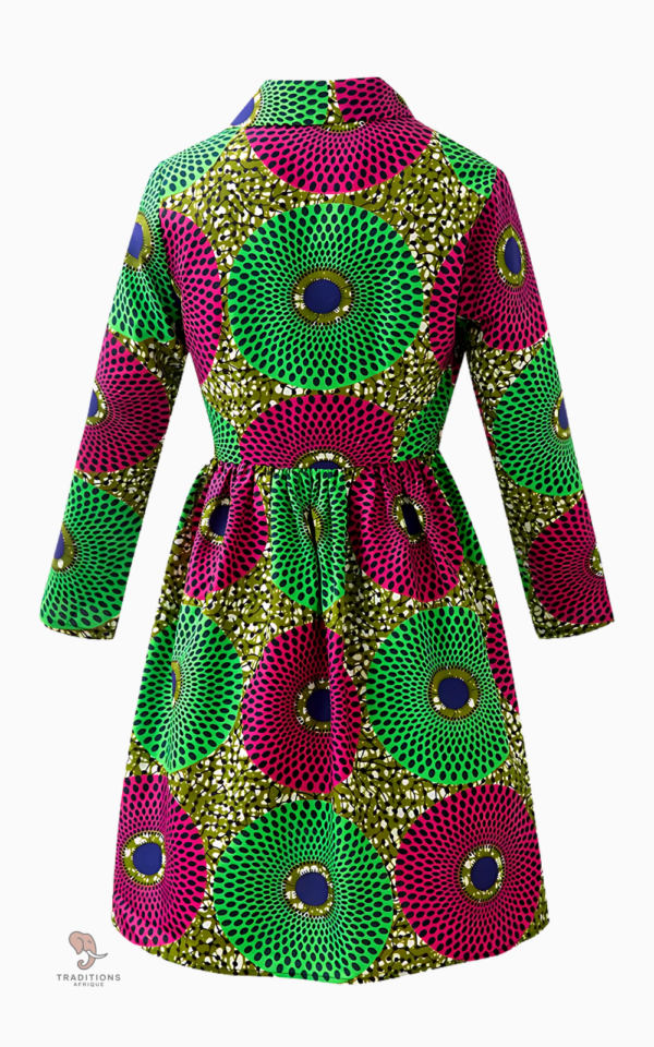 Veste robe femme inspirée de motifs africains