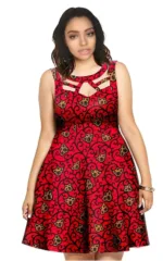 Robe Africaine Wax femme élégante et colorée
