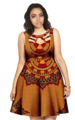 Robe Africaine Wax, parfaite pour l'été