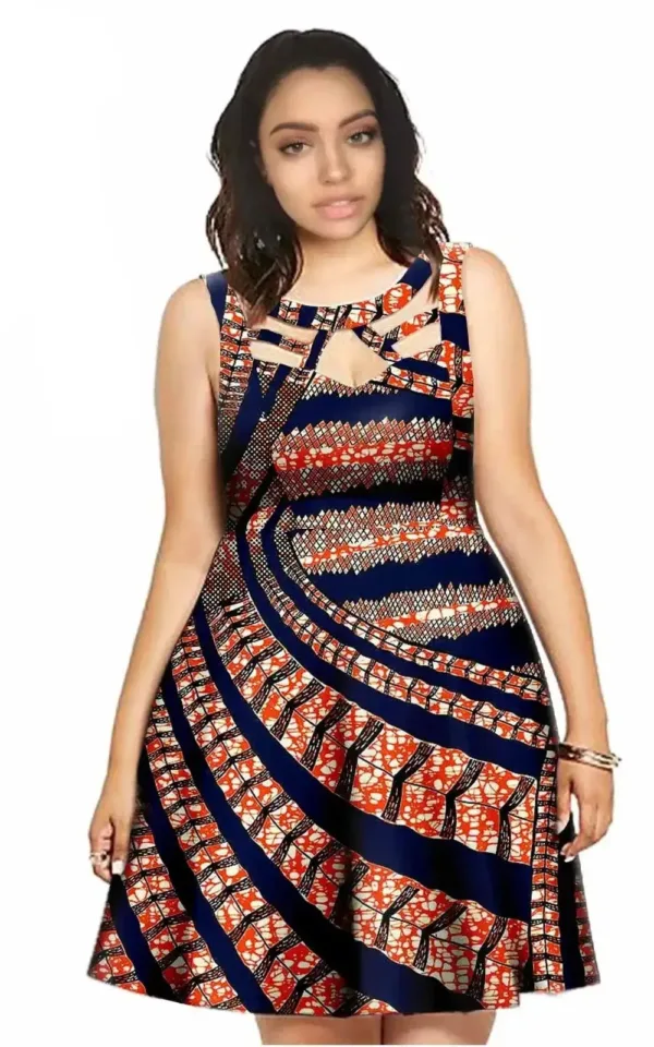 Robe femme en tissu wax, confort et style