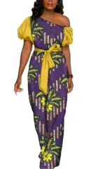 Robe culturelle avec motifs traditionnels