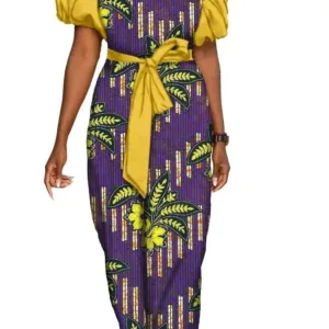 Robe culturelle avec motifs traditionnels