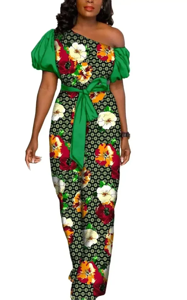 Vêtement africain en tissu coloré pour femme