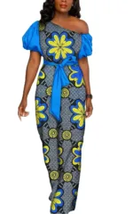 Robe féminine inspirée de la mode africaine