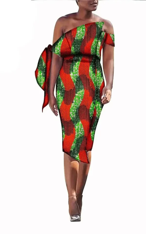 Robe féminine inspirée des cultures africaines