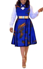 Robe d'été en tissu africain léger