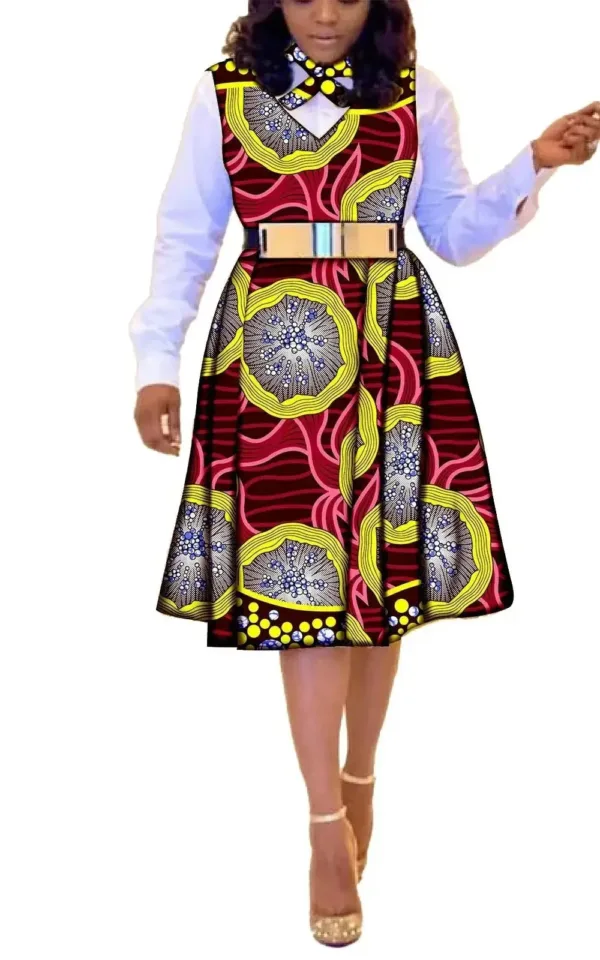 Robe longue en coton africain pour l'été