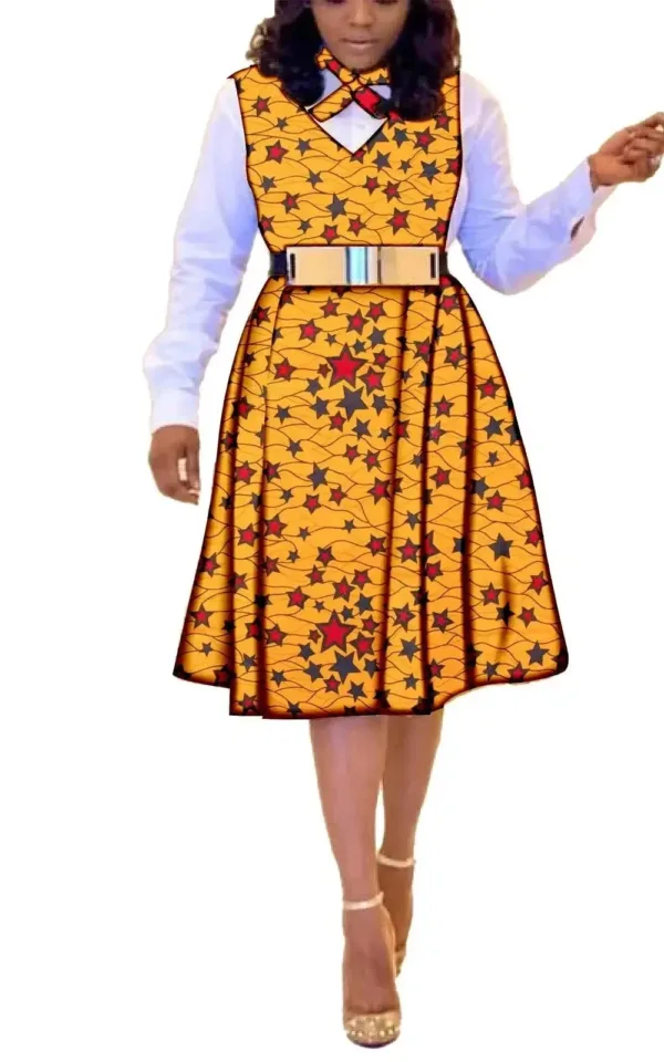 Robe à motifs africains, style contemporain