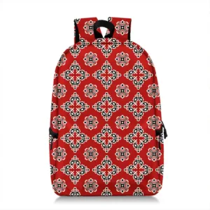 Sac à dos africain rouge élégant et coloré