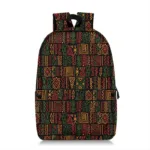 Sac à dos africain rouge et vert