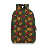 Sac à dos africain vert et jaune