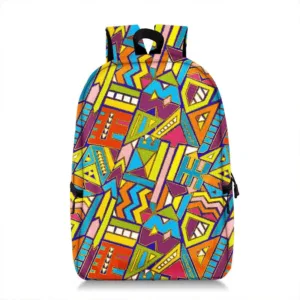 Sac à dos africain à motif imprimé coloré