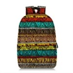 Sac à dos motif savane africaine en tissu wax