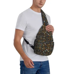 Sac bandoulière africain, design traditionnel vibrant