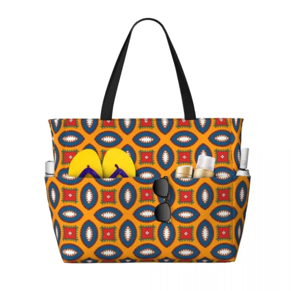 sac-cabas-africain-orange-1 Sac cabas africain orange au design unique et coloré