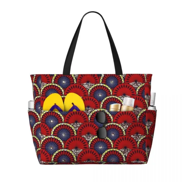 sac-cabas-imprime-africain-1 Sac cabas africain imprimé aux motifs traditionnels colorés