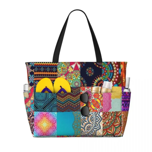 sac-de-plage-africain-1 Sac de Plage Africain coloré et stylé pour vos sorties estivales