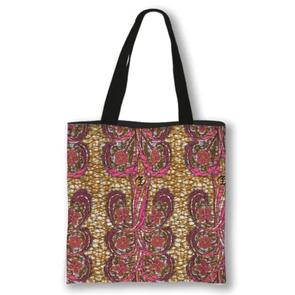 sac-tissu-africain-tote-bag-1 Sac Tissu Africain Tote Bag aux motifs colorés et uniques