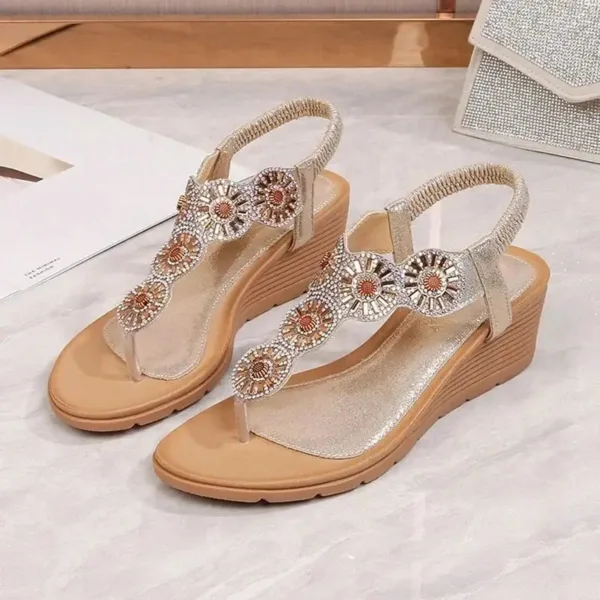 Sandales femme avec motifs africains colorés