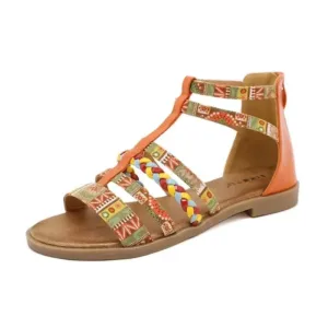 Sandale motif africain élégante et colorée