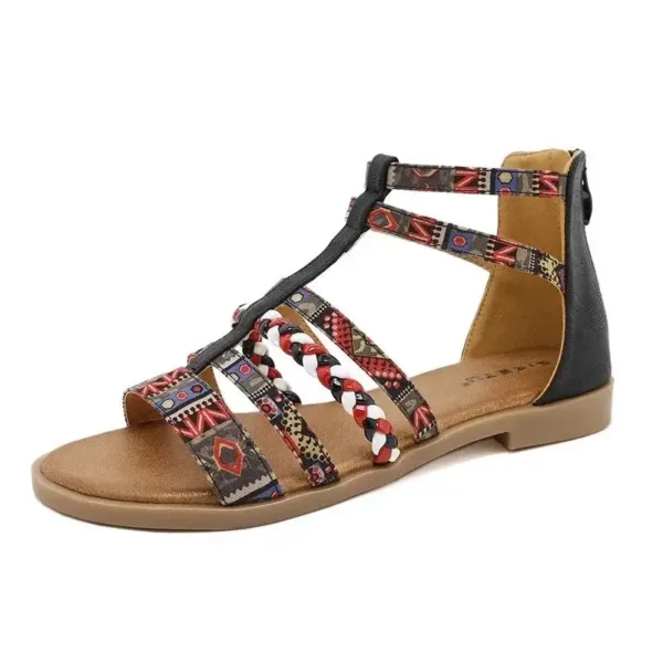 Sandale africaine avec design tribal unique