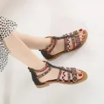 Chaussure d'été africaine au style vibrant et authentique