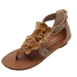 Sandales Africaines Florales avec motif distinctif