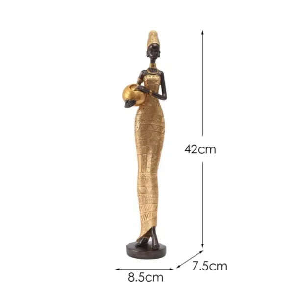 Sculpture en bois, femme africaine pour la déco