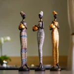 Sculpture décorative inspirée de l'art africain
