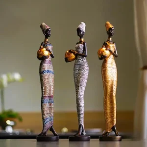 Sculpture décorative inspirée de l'art africain