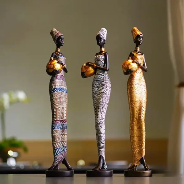 Sculpture décorative inspirée de l'art africain