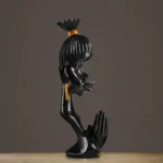 Art tribal, statue d'un couple africain symbolisant l'amour