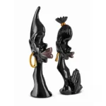 Sculpture artisanale, couple typique de la culture africaine