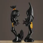 Statue en bois, illustration de l'union culturelle africaine