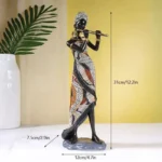 Œuvre d'art d'une musicienne féminine d'origine africaine