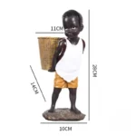 Œuvre d'art africain, statue garçon
