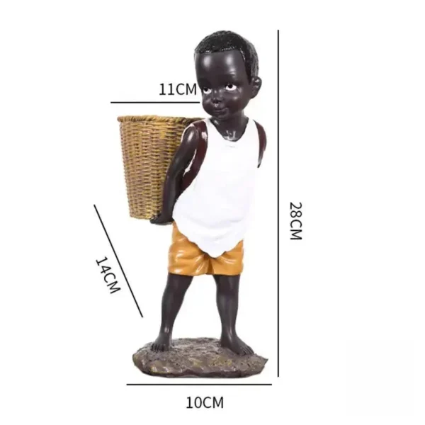 Œuvre d'art africain, statue garçon