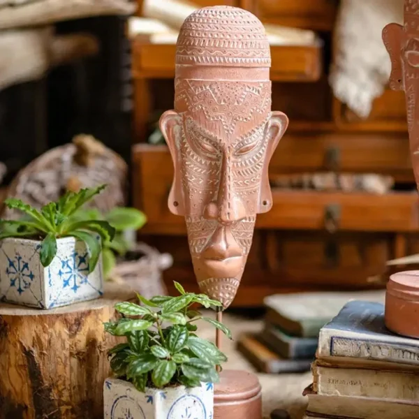 Décoration Africaine traditionnelle en statuette