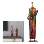 Objet déco femme africaine en métal
