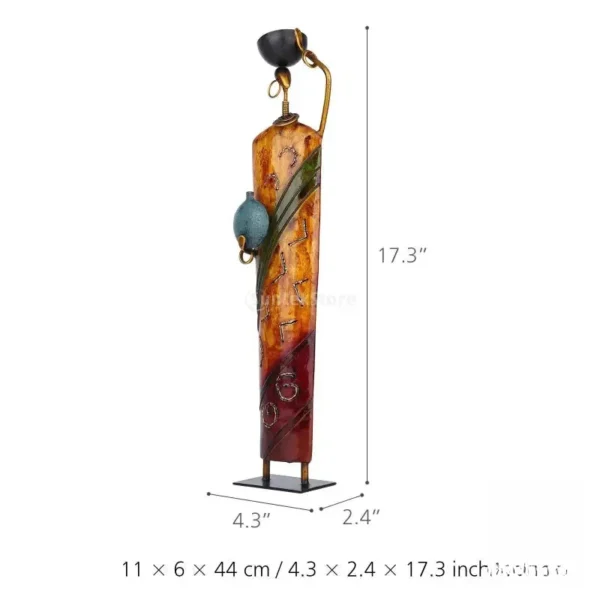 Sculpture métal femme, style africain