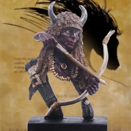 statuette-guerrier-africain-1 Statuette Guerrier Africain, décoration artisanale