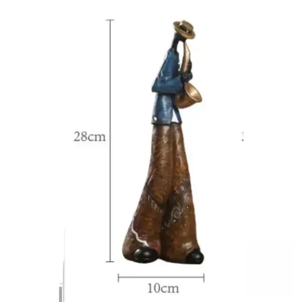 Statuette colorée d'un artiste africain