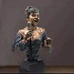 Saxophoniste en statuette, touche musicale pour déco